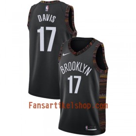 Brooklyn Nets Trikot Ed Davis 17 2018-19 Nike City Edition Schwarz Swingman - Herren